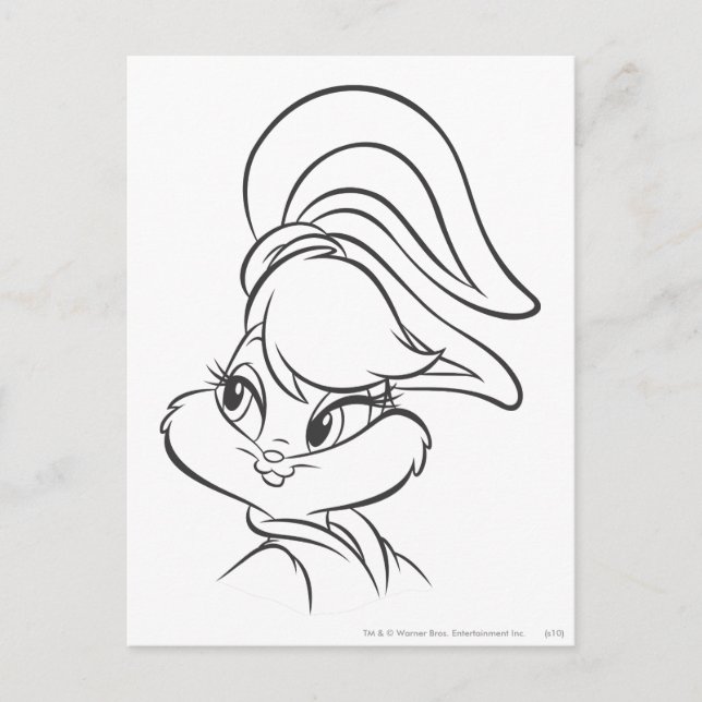 Lola-Bunny-Ausdruck Postkarte (Vorderseite)