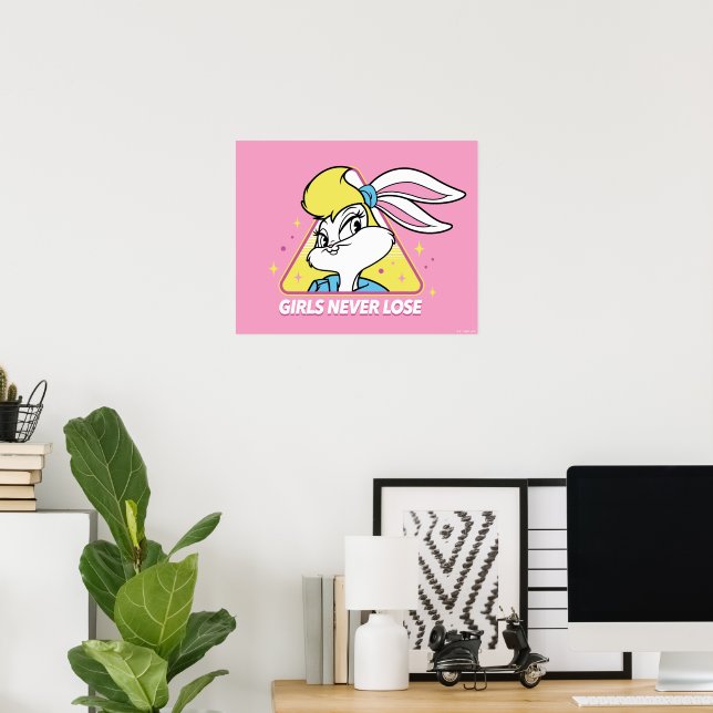 Lola Bunny Girls Never Lose Poster (Heimbüro)