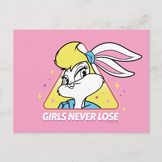 Lola Bunny Girls Never Lose Postkarte (Vorderseite)