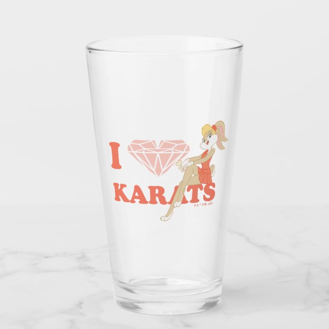 Lola Bunny I Heart Karats Glas (Vorderseite)