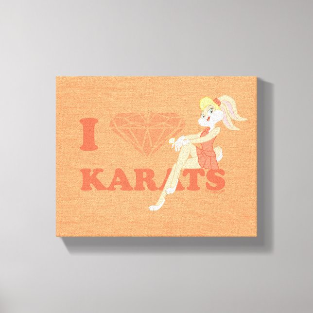 Lola Bunny I Heart Karats Leinwanddruck (Vorderseite)