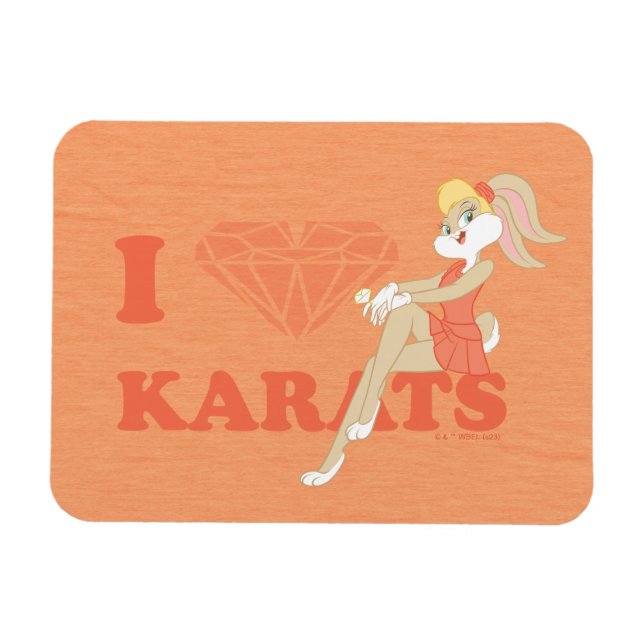Lola Bunny I Heart Karats Magnet (Horizontal)