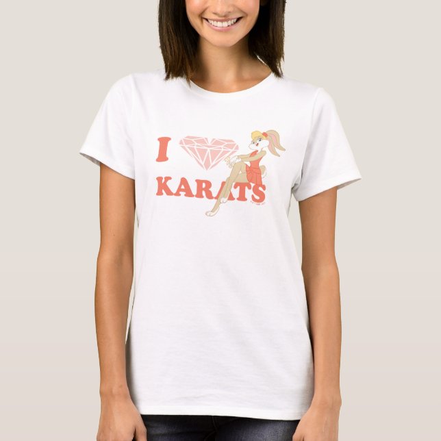 Lola Bunny I Heart Karats T-Shirt (Vorderseite)