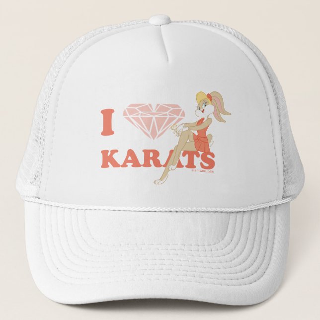 Lola Bunny I Heart Karats Truckerkappe (Vorderseite)