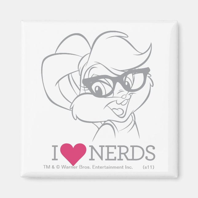 Lola Bunny - I Herz-Nerd Magnet (Vorne)