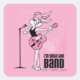 Lola Bunny, ich bin mit der Band Quadratischer Aufkleber