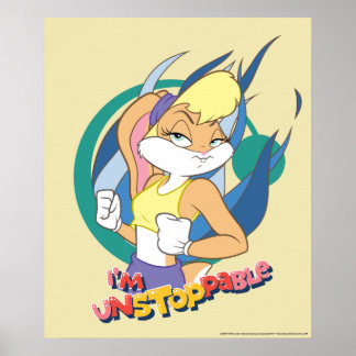Lola Bunny "Ich bin nicht zu stoppen" Poster