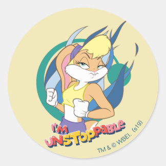 Lola Bunny "Ich bin nicht zu stoppen" Runder Aufkleber