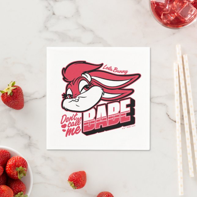 Lola Bunny nennt mich nicht Babe Serviette (Beispiel)