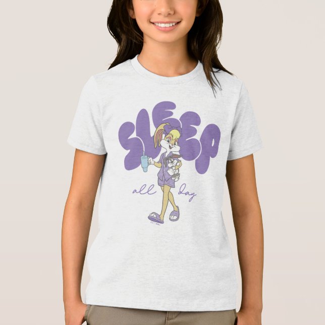 Lola Bunny Sleep All Day Tri-Blend Shirt (Vorderseite)