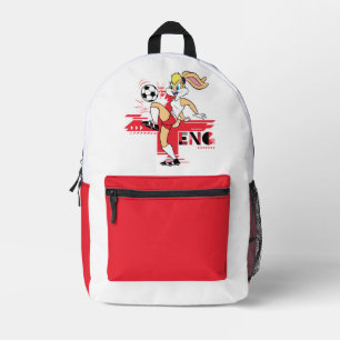 Lola Bunny Team England Fußball Grafik Bedruckter Rucksack