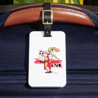 Lola Bunny Team England Fußball Grafik Gepäckanhänger