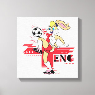 Lola Bunny Team England Fußball Grafik Leinwanddruck