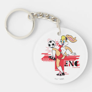 Lola Bunny Team England Fußball Grafik Schlüsselanhänger