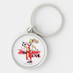 Lola Bunny Team England Fußball Grafik Schlüsselanhänger
