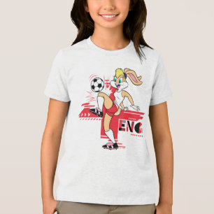Lola Bunny Team England Fußball Grafik Tri-Blend Shirt