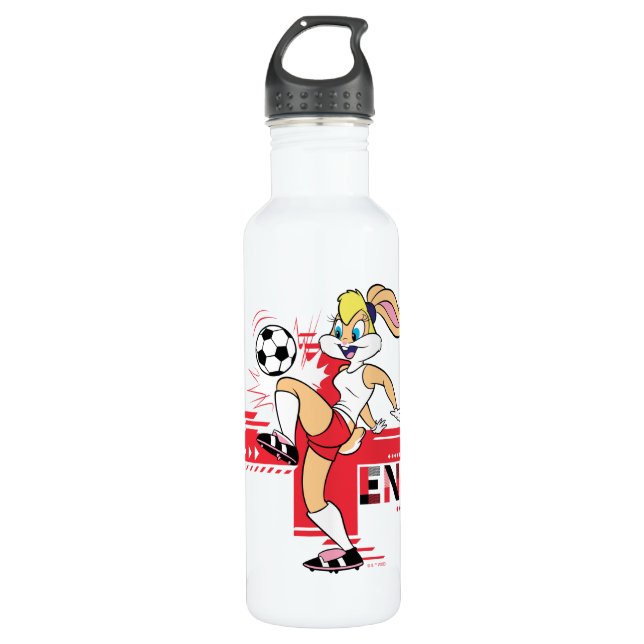 Lola Bunny Team England Soccer Graphic Edelstahlflasche (Vorderseite)