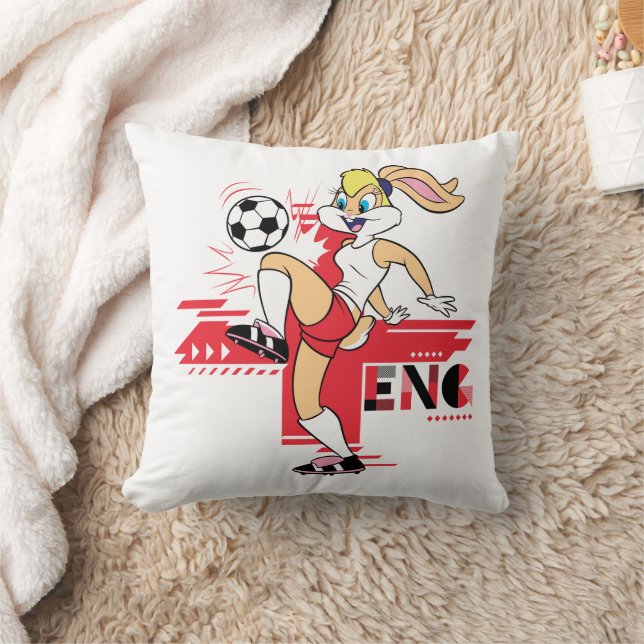 Lola Bunny Team England Soccer Graphic Kissen (Decke)
