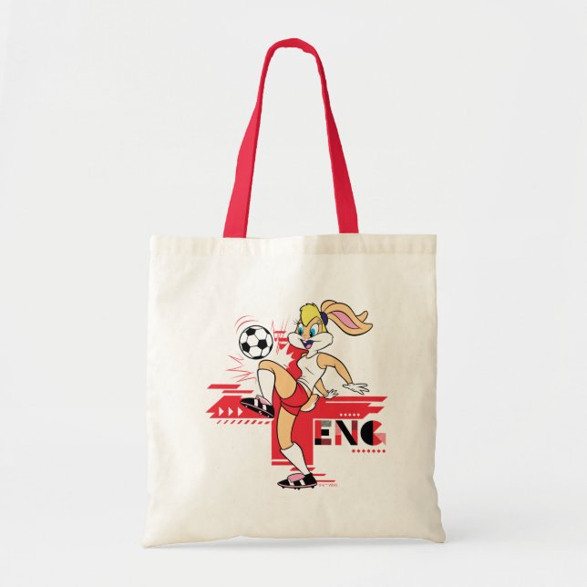 Lola Bunny Team England Soccer Graphic Tragetasche (Vorne)