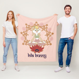 Lola Bunny Yoga Lotus Pose Fleecedecke