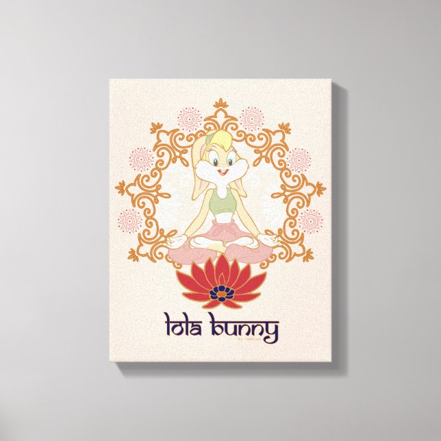 Lola Bunny Yoga Lotus Pose Leinwanddruck (Vorderseite)