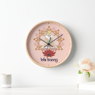 Lola Bunny Yoga Lotus Pose Uhr