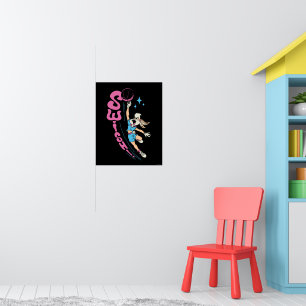 Lola Buny "SWISH!" Basketball Dunk Poster