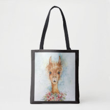 Lola die Llama Tote Tasche