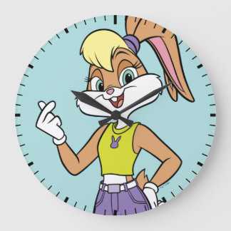 Lola Finger Heart Große Wanduhr