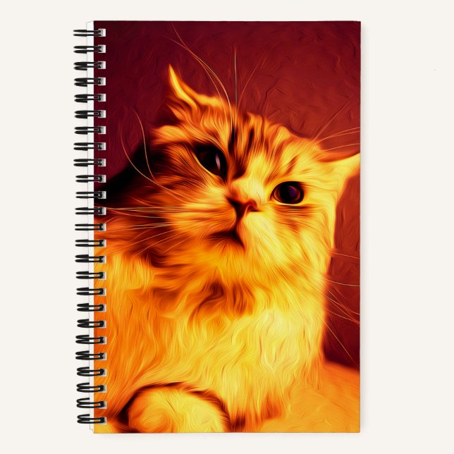 "Lola Ginger" Kitty Spiral Notebook Notizbuch (Vorderseite)