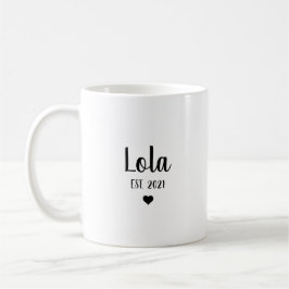 Lola Grandma Pregnancy Ankündigung Geschenk Kaffeetasse