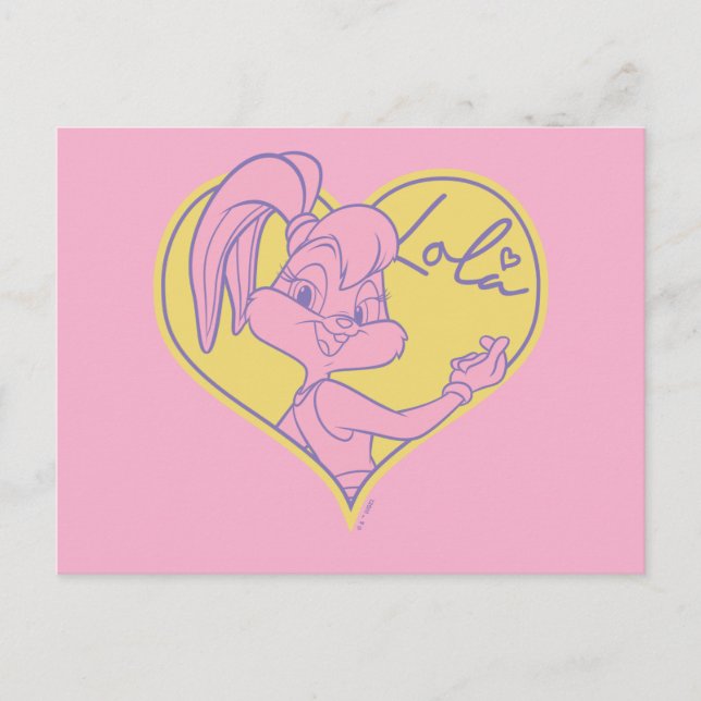 Lola Heart Signature Postkarte (Vorderseite)