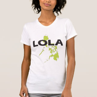 Lola mit Philippinen-Karten-T - Shirt