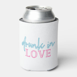 LOLA Pink Blue Neon Betrunken in Liebe Bachelorett Dosenkühler