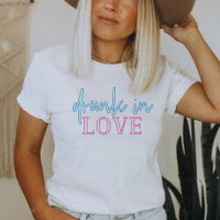 LOLA Pink Blue Neon Betrunken in Liebe Bachelorett