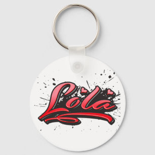 Lola Red Heart Graffiti Vollstreckger Schlüsselanhänger