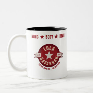 Lola Savannah Logo Zweifarbige Tasse