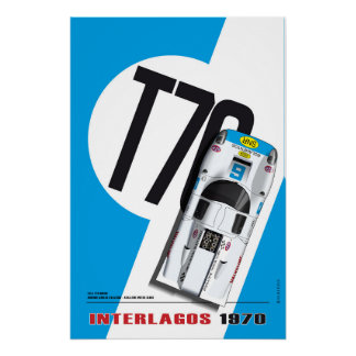 Lola T70 Avallone Interlagos 1970 Poster