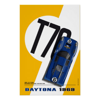 Lola T70 Sunoco Daytona 1969 Poster