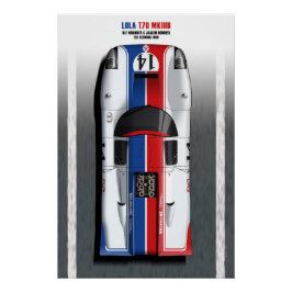 Lola T70 Valvoline Sebring 1969 Poster