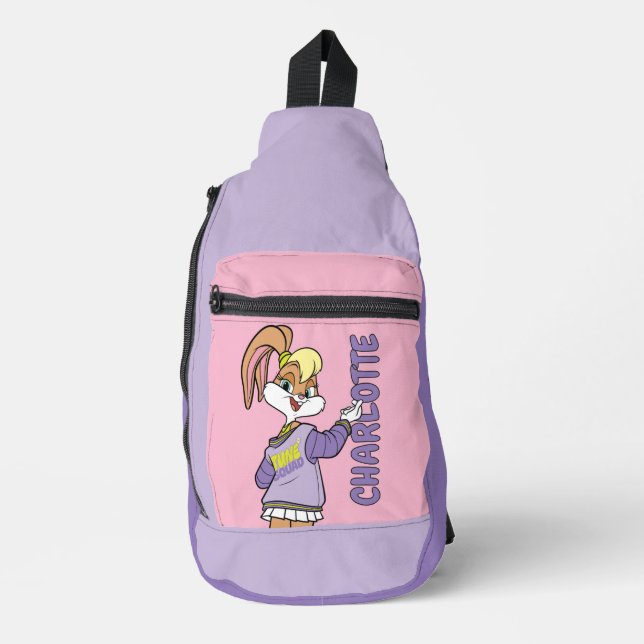 Lola TUNE SQUAD™ Varsity Herz Crossbody Bag (Vorderseite)