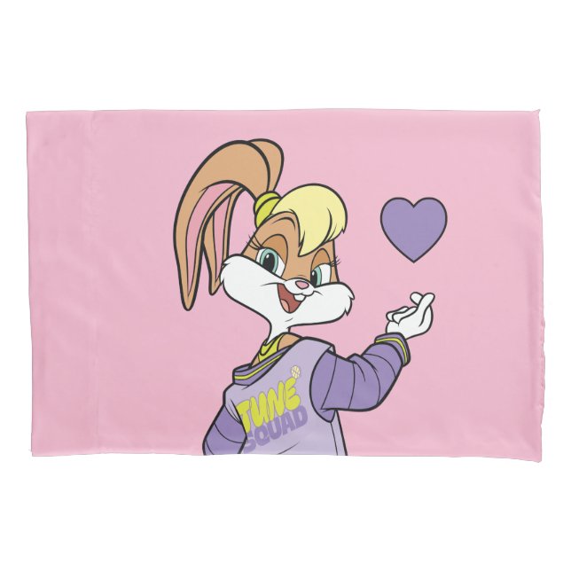 Lola TUNE SQUAD™ Varsity Herz Kissenbezug (Vorderseite)