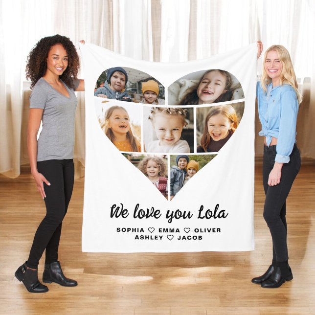 Lola We Liebe Sie 7 Foto Collage Fleecedecke (Von Creator hochgeladen)