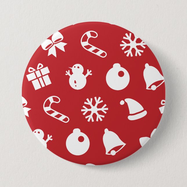 Lolailo 12 Frohe Weihnachten/Feliz Navidad Button (Vorderseite)