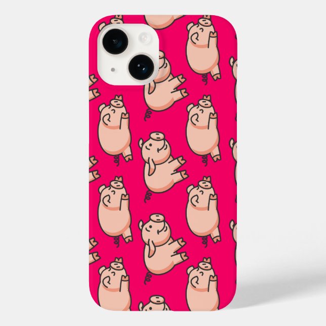 Lolailo 19 Oink Oink Case-Mate iPhone Hülle (Rückseite)