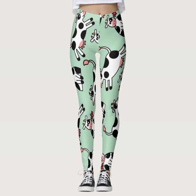 Lolailo 22 Blume Power Kuh Leggings (Vorderseite)