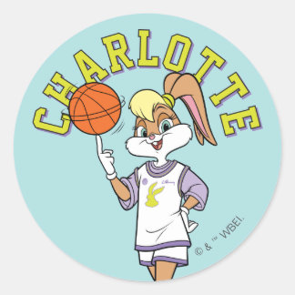 Lola's Basketball-Spin Runder Aufkleber
