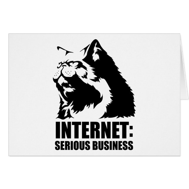 lolcat das Internet ist ernstes Geschäft (Vorderseite (Horizontal))
