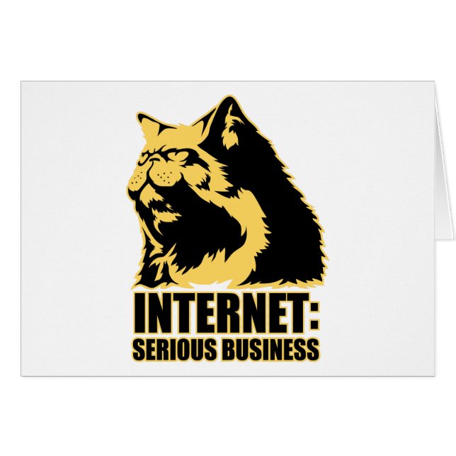 lolcat das Internet ist ernstes Geschäft (Vorderseite (Horizontal))