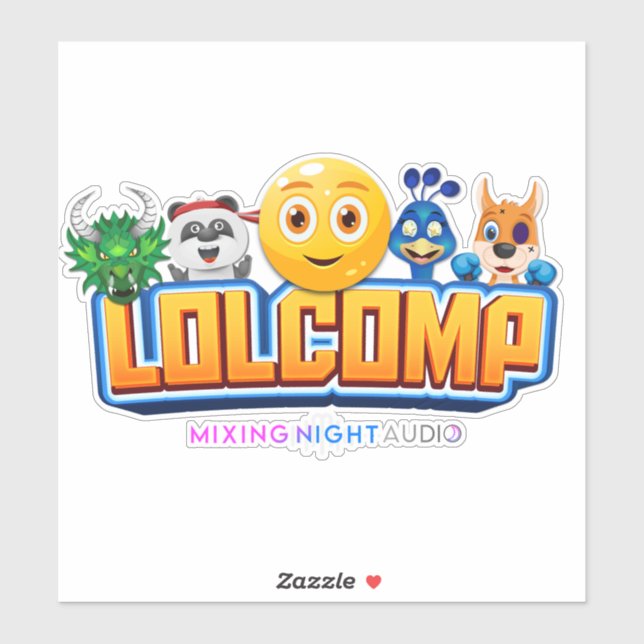 LOLCOMP Custom-Cut Vinyl Sticker (Blatt)